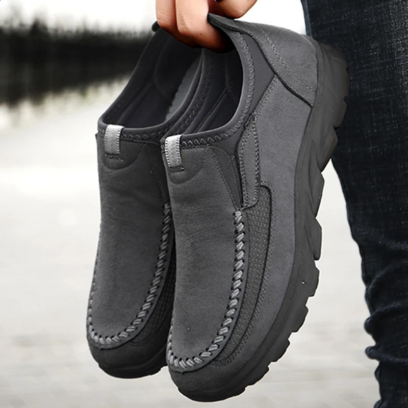 Mens casual sports shoes breathable Loafers sports shoes fashion comfortable flat handmade retro casual Loafers mens shoes 240821