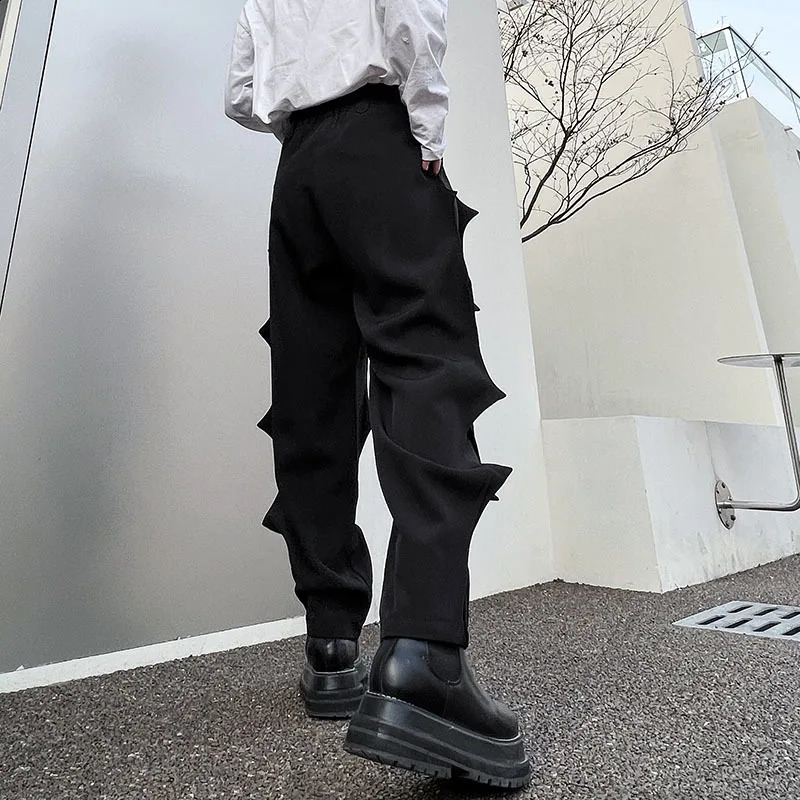 IEFB Pleated Male Niche Desgin Harem Pants Mens Soild Color Casual Chic Trousers Korean Fashion Spring Stylish 9A7863 240820