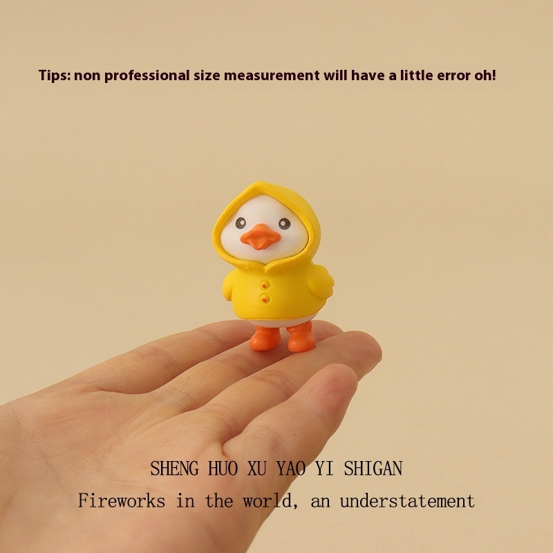 Charming Cartoon Duckling Made of Natural Moss Perfect for Desk and Room Accents