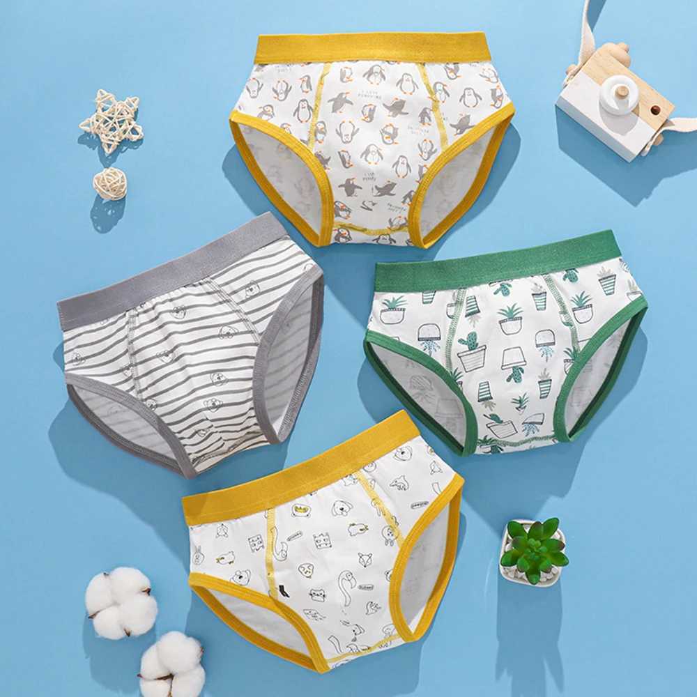 Children Boys Boxer Briefs Cotton Underwear Small Medium Big Boys 12-15 Years Old Teenager Shorts Breathable M L XL 2XL3XL Y240821