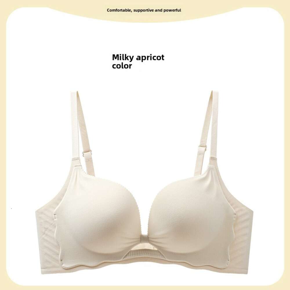 Women's seamless with small chest and large upper support, comfortable collection of accessory breasts, anti sagging, no steel ring, one-piece te