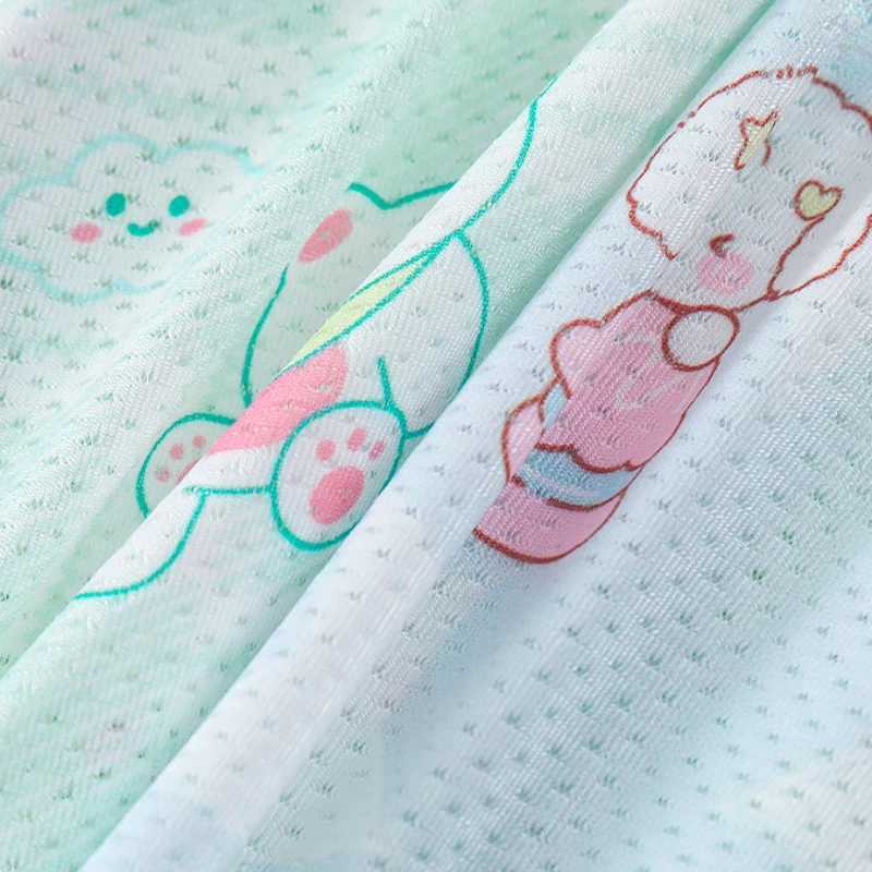 Summer Kids Thin Mesh Breathable Panties for Girls Cute Print Knickers Baby Soft Antibacterial Briefs 3+y Young Child Underwears Y240821