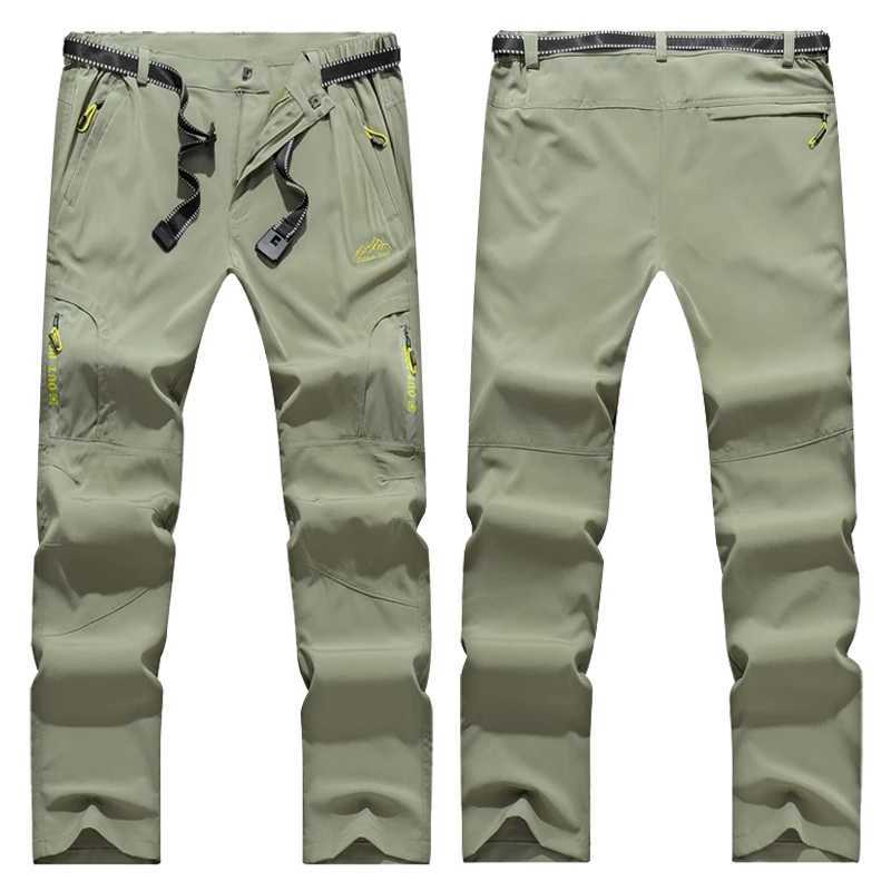 SFABL 5XL Summer Quick drying Hiking Pants Mens Stretch Waterproof Tactical Pants Zipper Pocket Trouser Lightweight Fishing PantsW240725