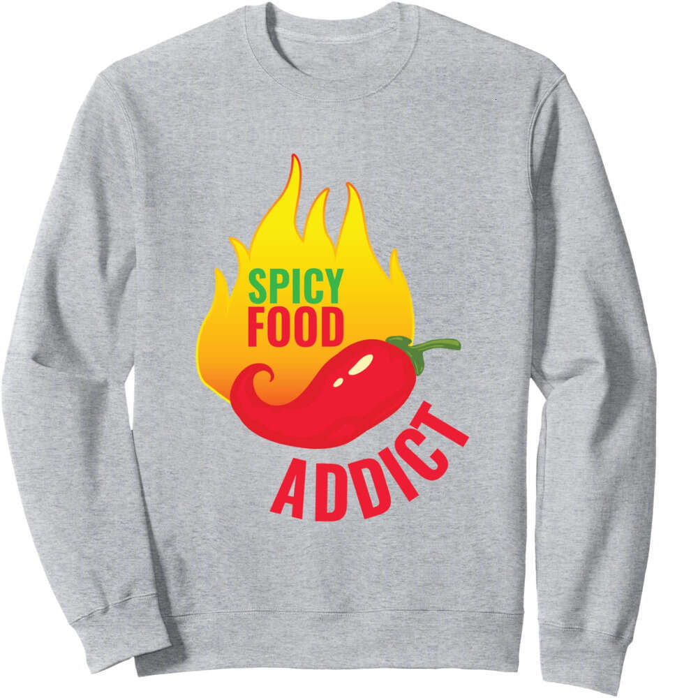 Long Sleeve Shirts for Men sweatshirt Spicy Chili Addict Pepper Flavored Food Lover Gift Chef Sweatshirt T shirt Tee Streetwear Casual tops clothes