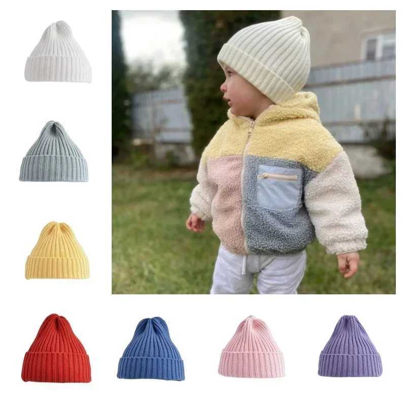 Korean Kids Hats for Girls Boys Crochet Bonnet Toddler Girl Cap Children Baby Photography Props Children Accessories Stuff M240821