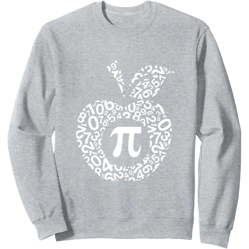 Long Sleeve Shirts for Men sweatshirt Apple Algebra Sign Math Funny Pi Day Gift Sweatshirt T shirt Tee Streetwear Casual tops clothes