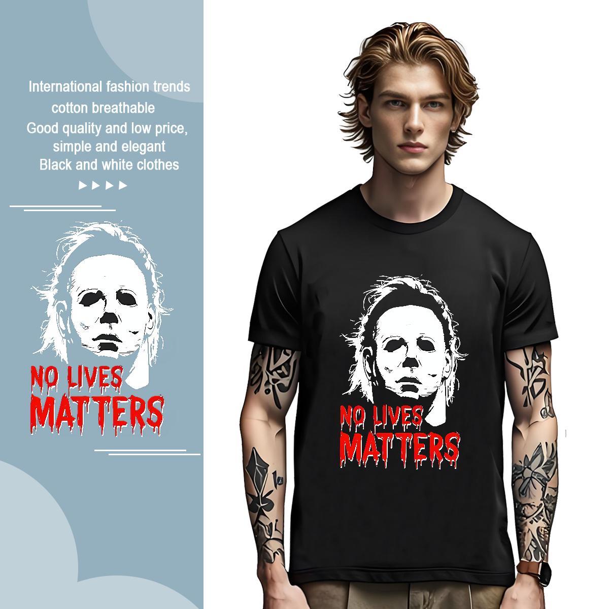 Wholesale SCARY Men Clothes T-Shirt 230g Cotton T-Shirts Black Oversized Street Breathable Crew Neck High Quality Tees Shirts