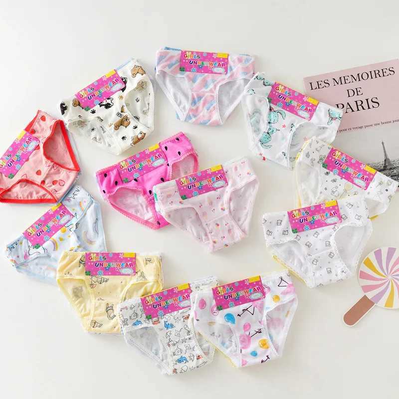 3pc/Lot Baby Girls Underwear Cotton Panties Kids Short Briefs Children Underpants Y240821