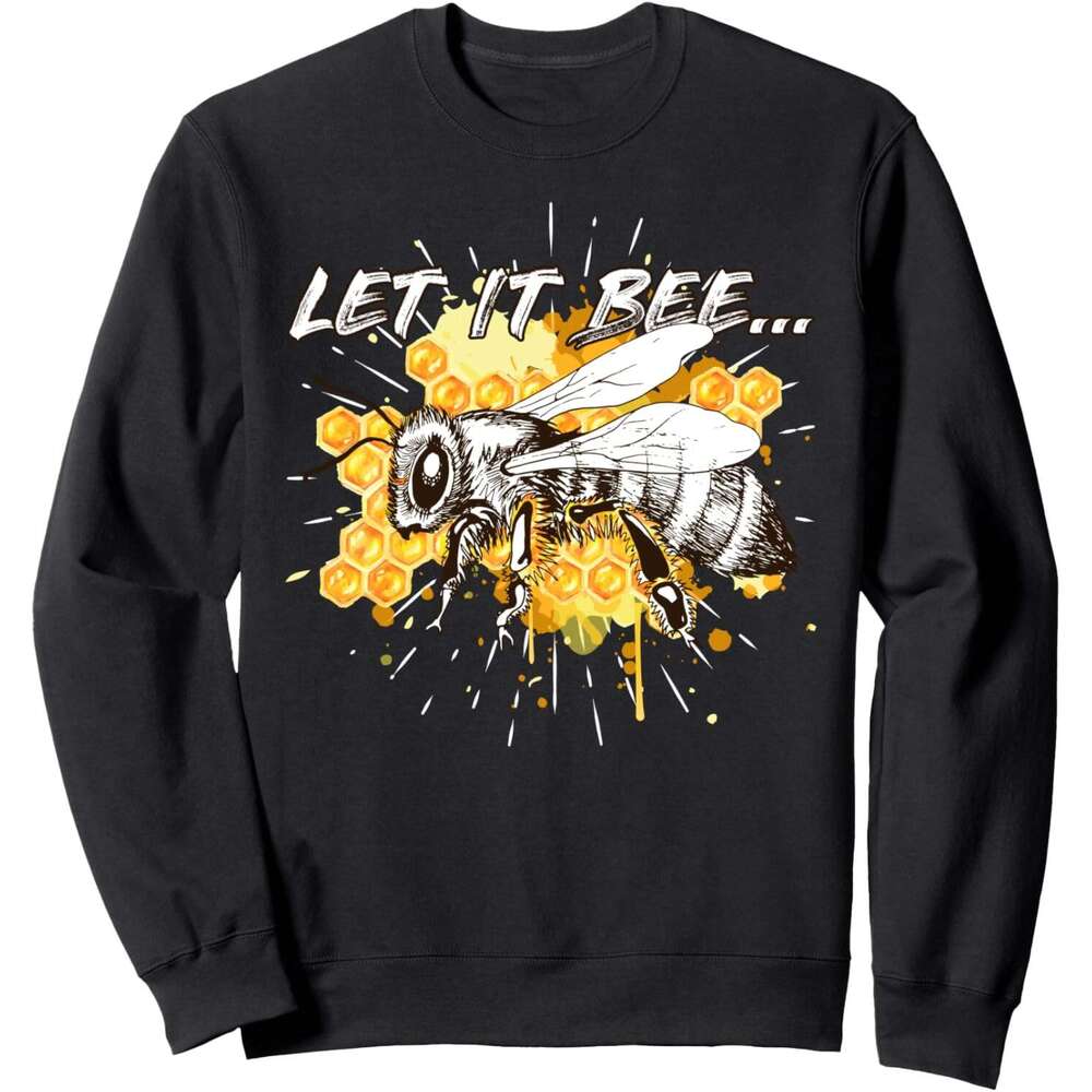 Long Sleeve Shirts for Men sweatshirt Let It Beekeeper Cute Bee Honey Maker Gift Sweatshirt T shirt Tee Streetwear Casual tops clothes
