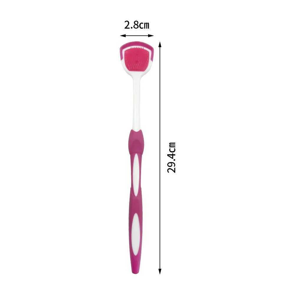 50Pcs Silicone Tongue Scraper Brush Reusable Tongue Cleaners Adult Kids Portable Tongue Cleaning Tools Fresh Breath Oral Hygiene Y240821
