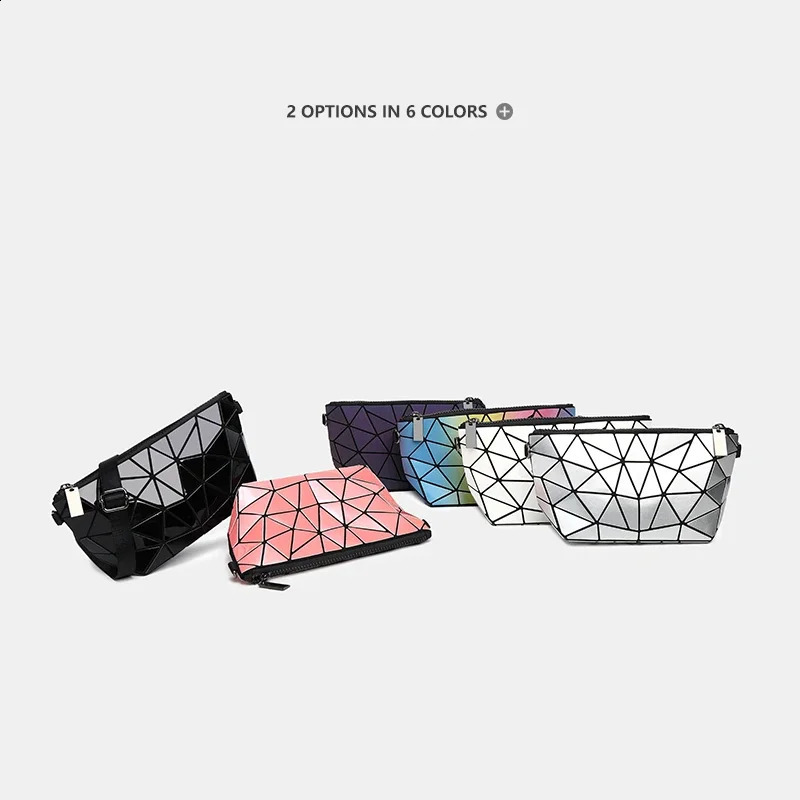 Women Chain Shoulder Bag for women 2024 Luminous Geometric Messenger Bags Plain Folding Crossbody Bags Clutch evening bag bolso 240820