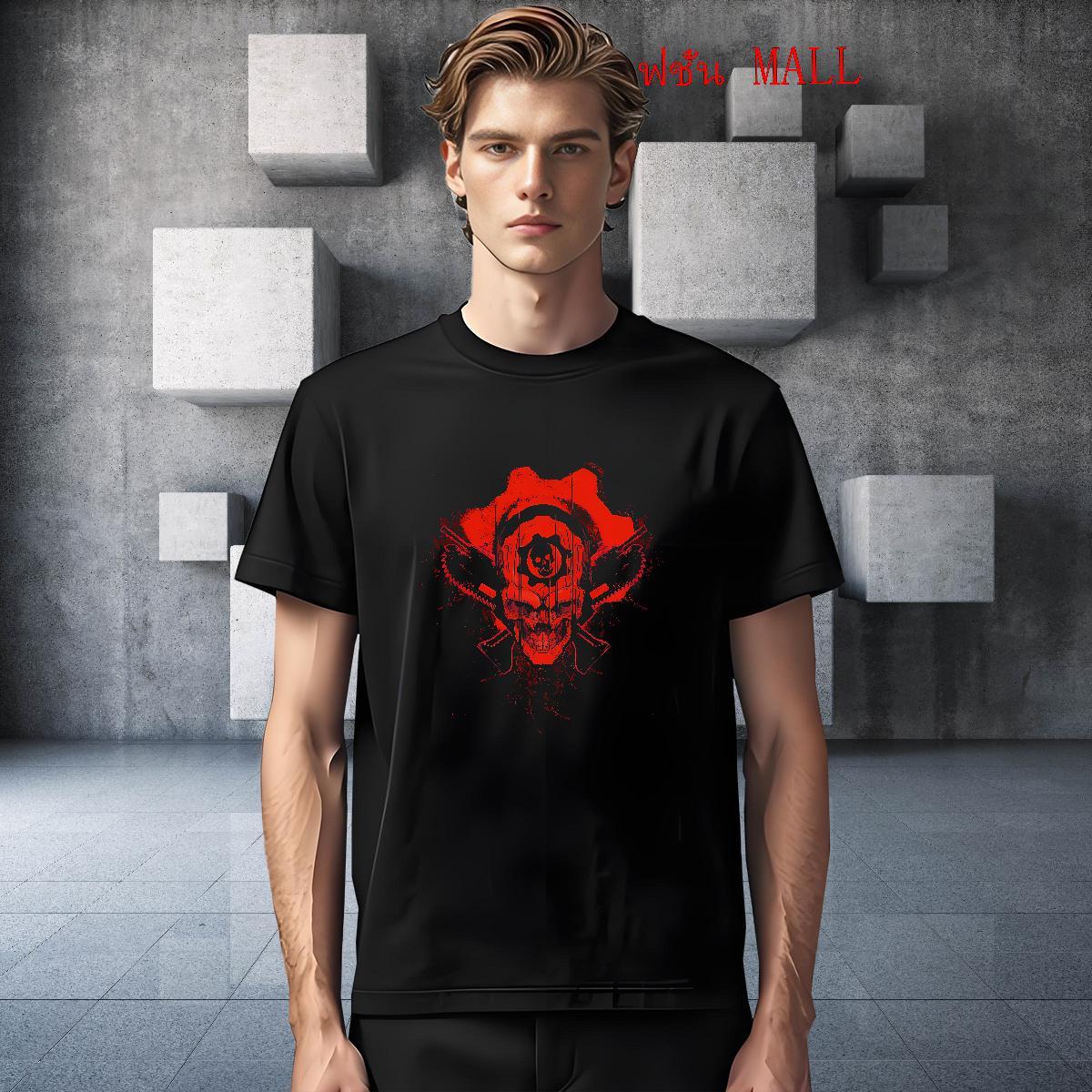 2024 Summer SKULL Tshirt for Man Woman 230g Cotton Men T Shirts Customized Hip Hop Street Breathable Short Sleeve Cool Polos