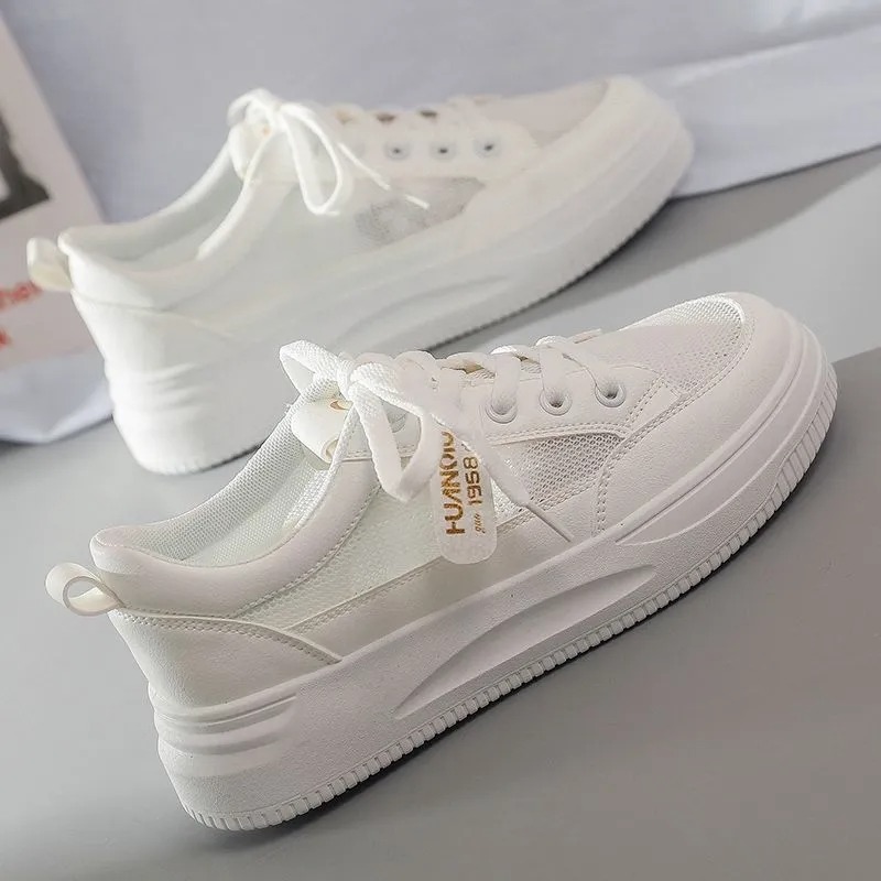 Little White Shoes Women's New Running Shoes Instagram Trendy Women's Shoes Korean Edition Female Student Leisure Sports Shoes Fashion Board