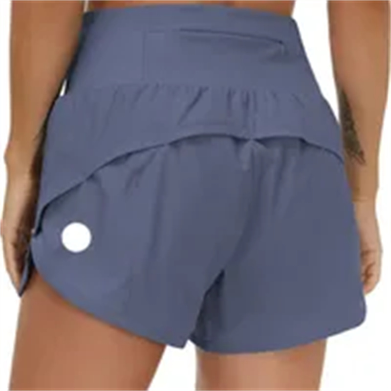 speed up highrise lined short waist sports shorts womens set quick drying loose running clothes back zipper pocket fiess yoga