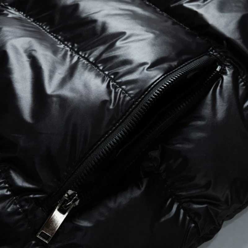 Puffer jacket Mens White Cotton Padded Hooded Jacket Winter New Thick Warm Casual Jacket Coat Full Zipper Outwear Windbreaker M240821