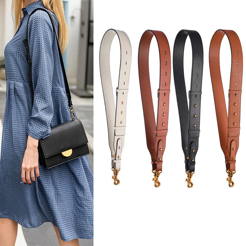 1001110cm leather bag with womens handbag shoulder strap messenger cross body broadband instead of denim 240820