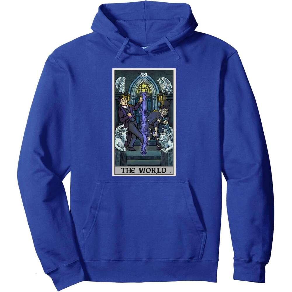 Hoodie for Mens Womens The World Tarot Card Dr Jekyll Mr Hyde Halloween Spooky Goth Pullover Hoodie Graphic Hoodies Sweatshirt Pullover Long Sleeve 20