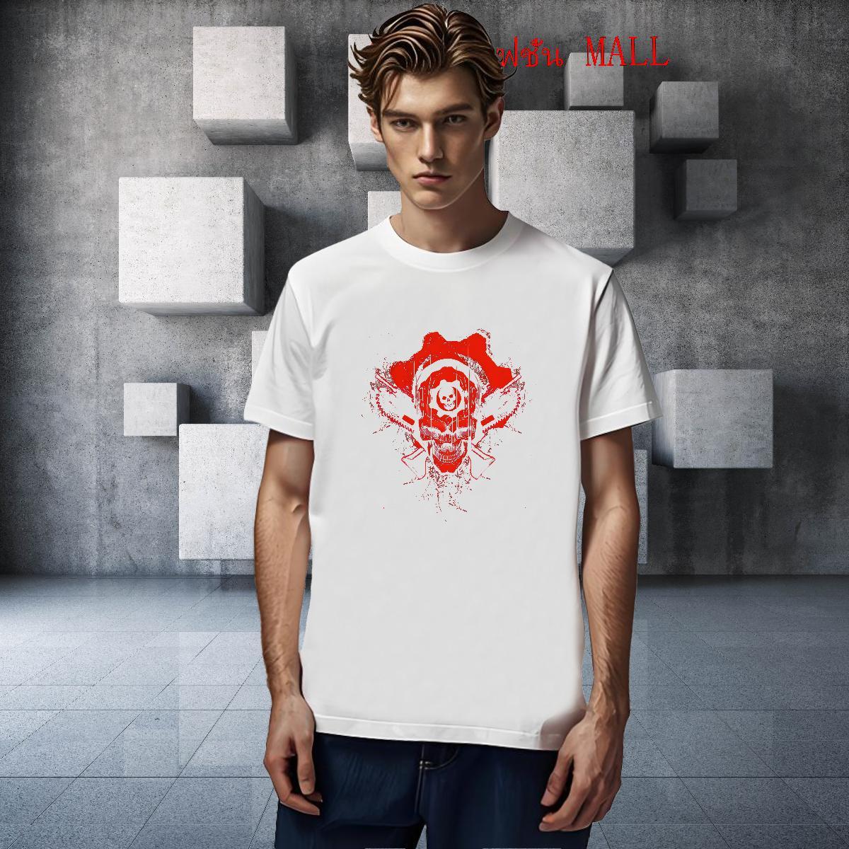 2024 Summer SKULL Tshirt for Man Woman 230g Cotton Men T Shirts Customized Hip Hop Street Breathable Short Sleeve Cool Polos