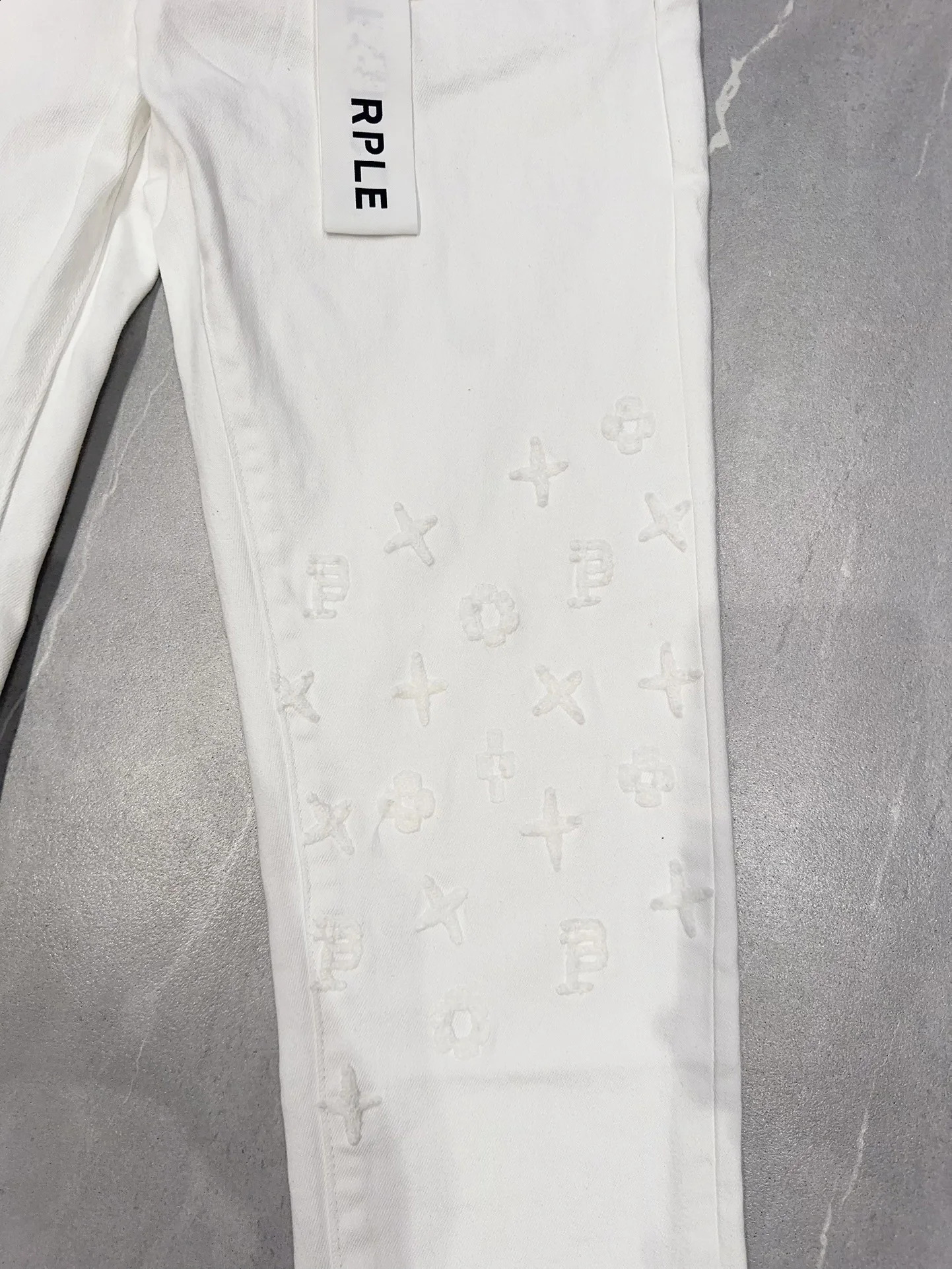 Trendy White Jeans Men Stretchy Skinny Fit Denim Pants Man Pure Solid Color Casual Trousers 240821