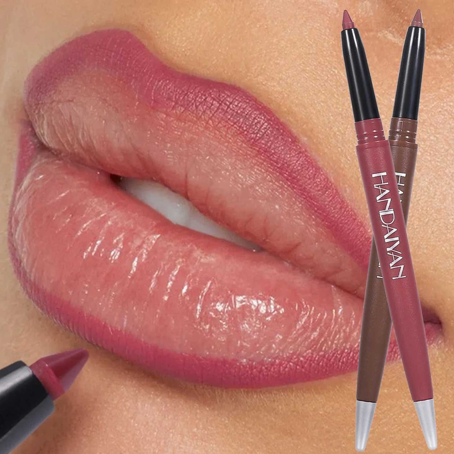 Matte Brown Lip Liner Crayon Contouring High Pigmented Lip Liner Pencil Long-lasting Waterproof Lip Shape Stick Makeup ToolXJ241209