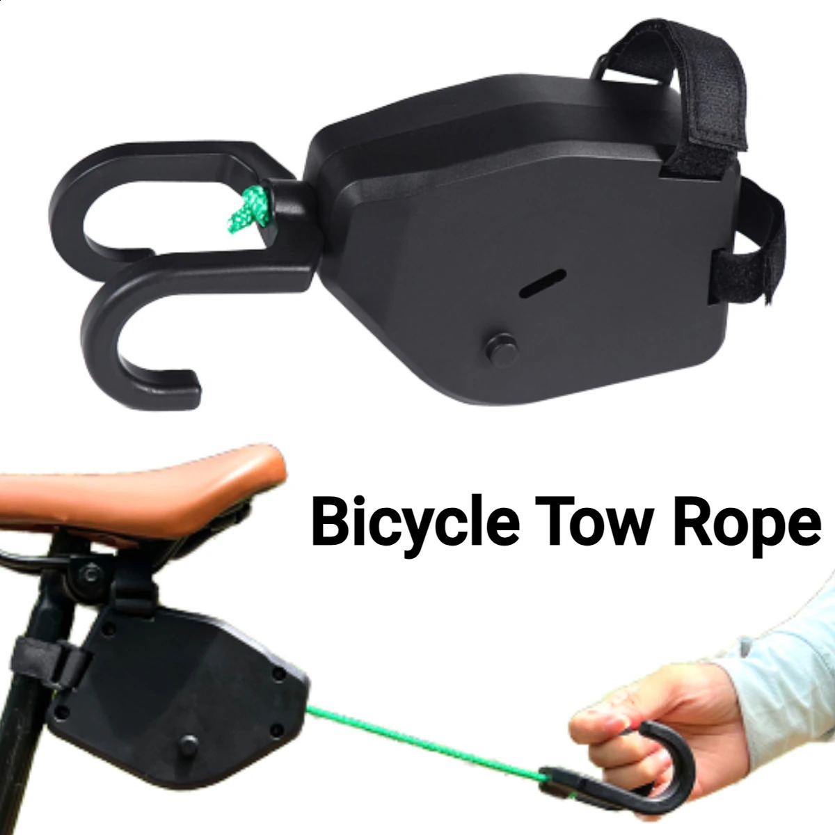 Bicycle Tow Rope Flexible Retractable Tractor Mountain Bike ParentChild Pull Convenient Trailer Outdoor Tools 240820