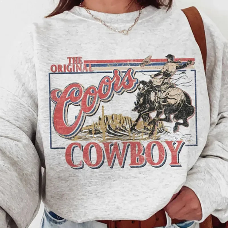 Autumn retro style denim print Crewneck sports shirt unisex loose cotton thick warm womens zipper casual suit top 240821