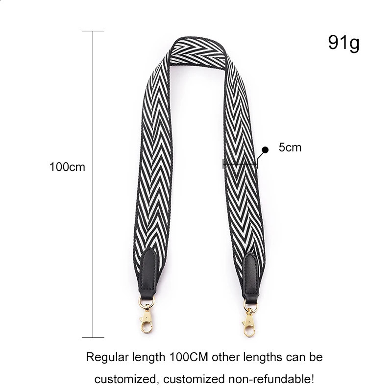110cm wax thread woven wide shoulder strap suitable for Evelyn bags messenger replacement handbag accessories 240820