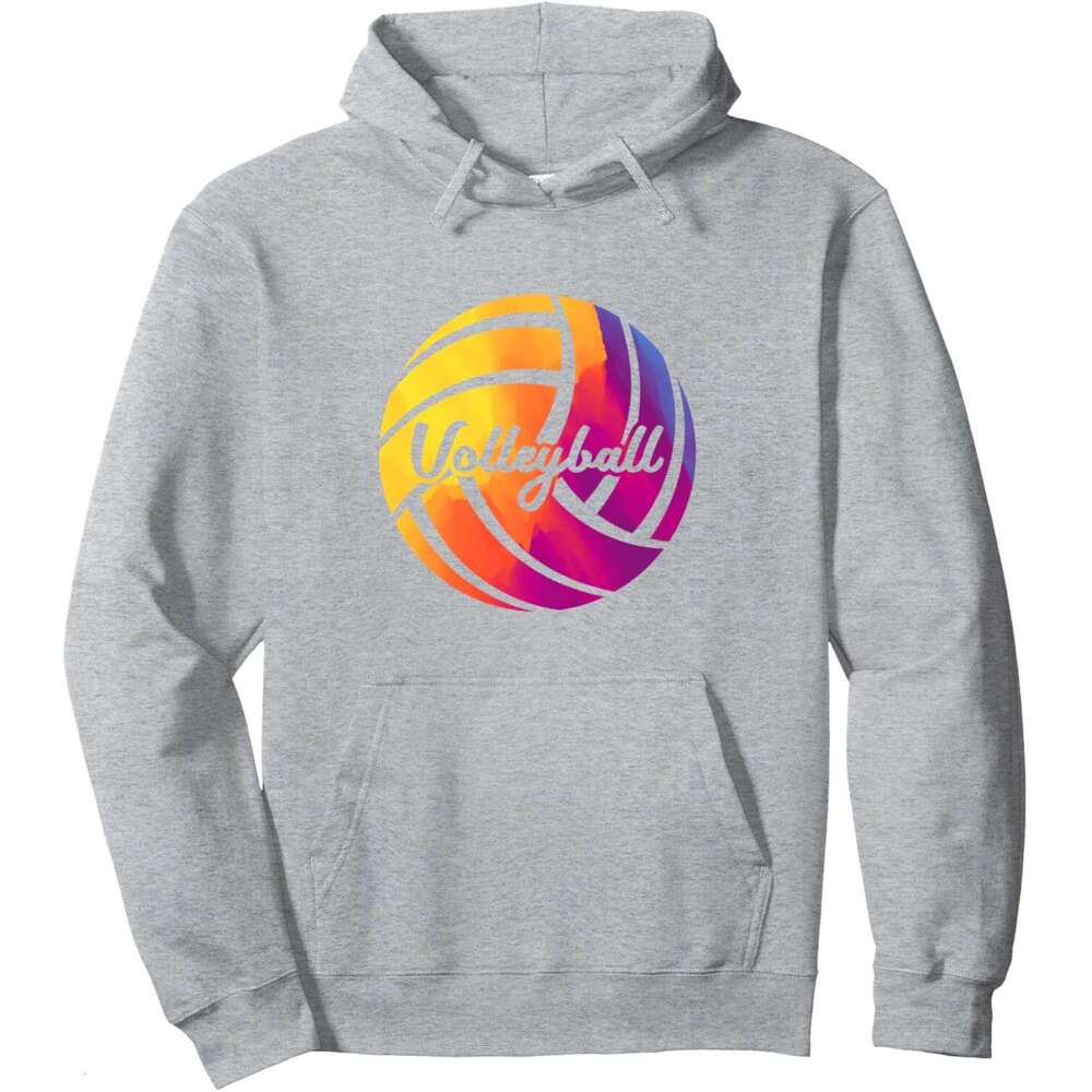 Hoodie for Mens Womens Cute Girls Mixed Color Teenagers Volleyball Pullover Hoodie Graphic Hoodies sweatshirt Pullover Long Sleeve
