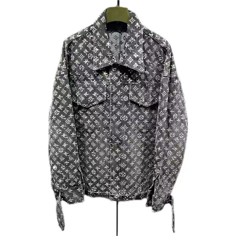 Men's plus size jacket and coat waterproof quick drying thin leather windbreaker hooded sweatshirt sunscreen jacket with diamond purple jeans