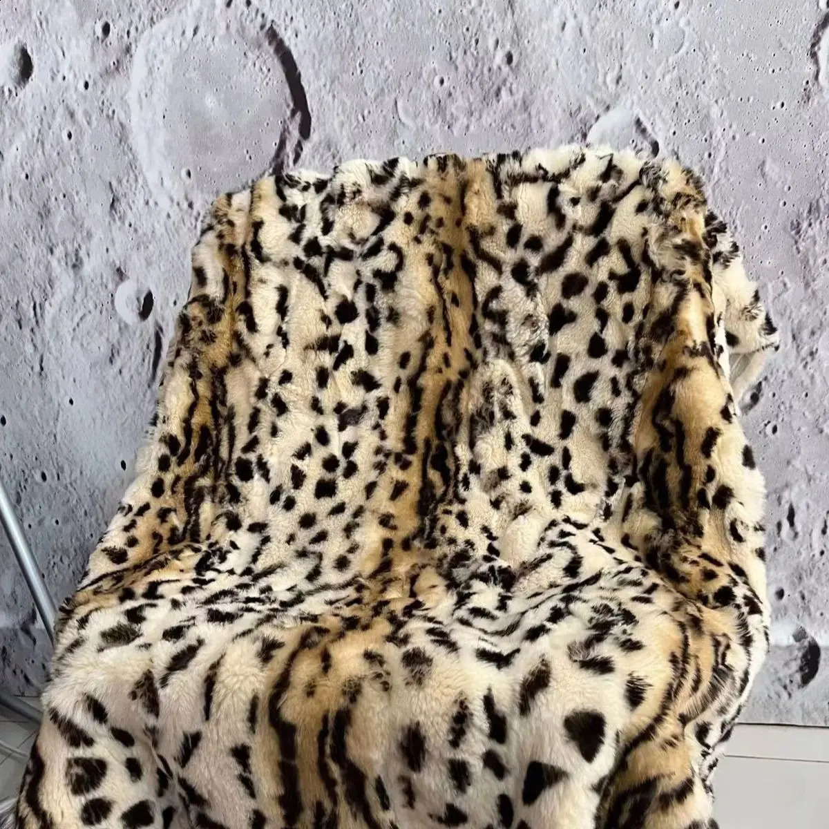 Natural Rex rabbit fur plate genuine fur blanket large size DIY clothes sofa cushion mattress bag parka lining 240820