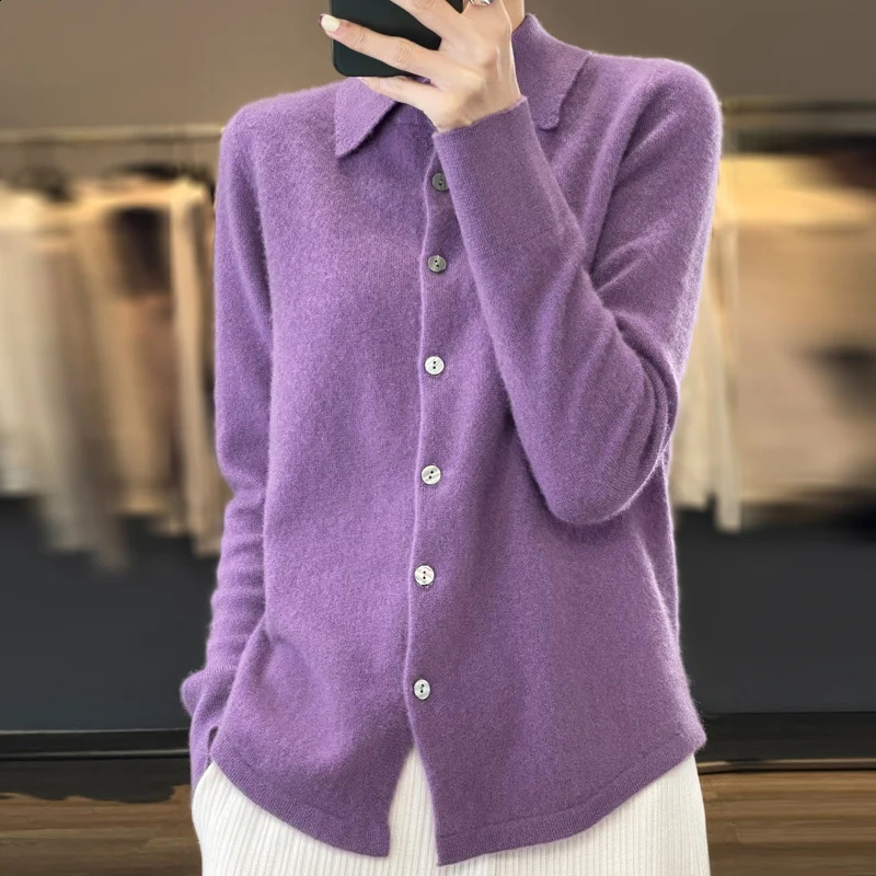 autumn and winter womens cardigan wool sweater 240821
