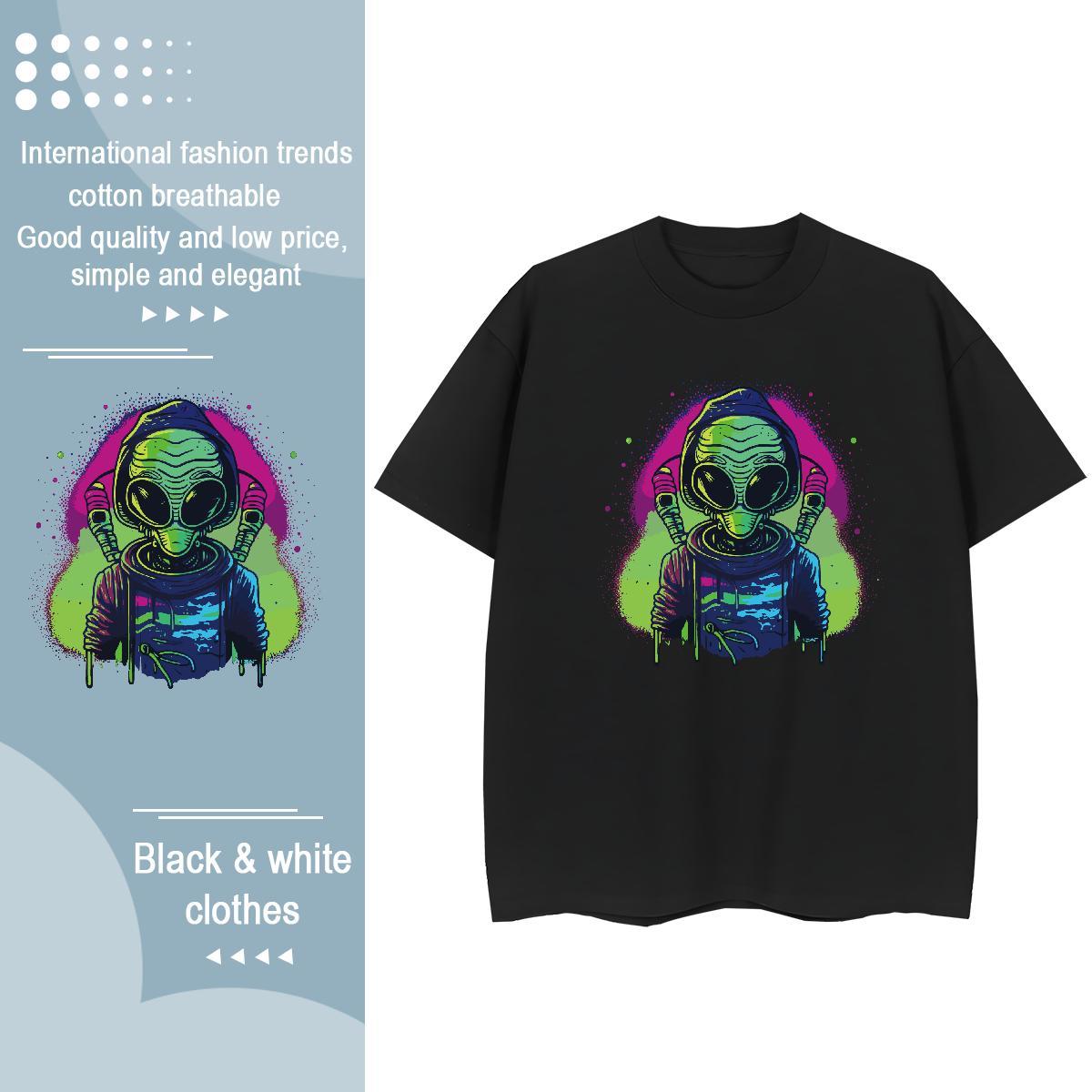 Designer Womens T Shirts Breathable Short Sleeve 100% Cotton 230g Women Tees Custom Print Plus Size ET Hip Hop 5A Clothes
