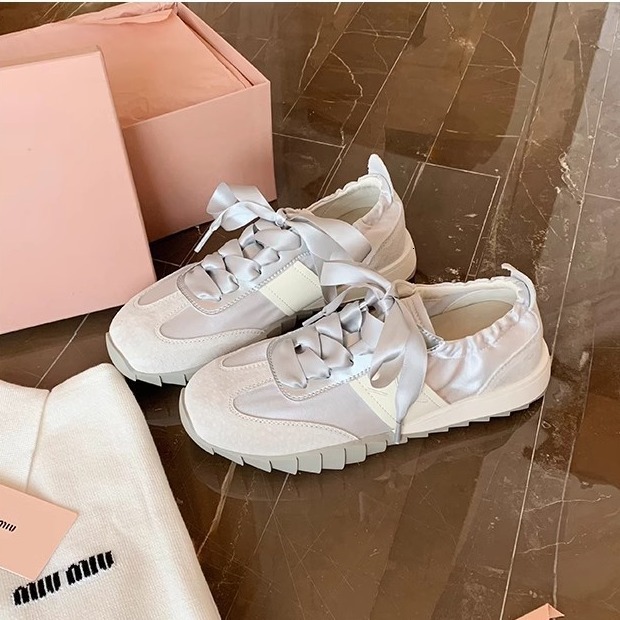 Ddmysports Grape Mom S Same Ballet Style Soft Bottom Spliced Ribbon Versatile Sports Forrest Gump Genuine Leather Casual Shoes For Women In Summer OUT