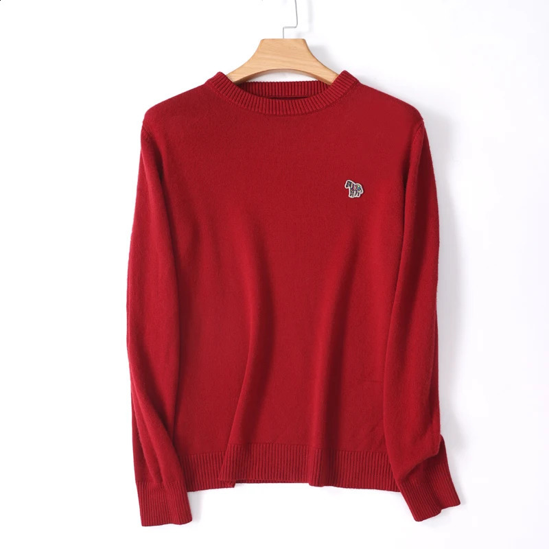 Autumn Winter Cashmere Sweater Women and Men Knitted Sweater O-Neck Long Sleeve Pullover Cashmere Sweater Couple 240820