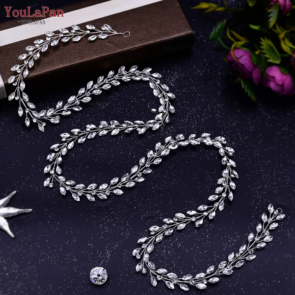 YouLaPan Bohemian Bridal Hair Accessories Crystal Headpiece Headband Wedding Tiara Jewelry Headwear HP394 240813