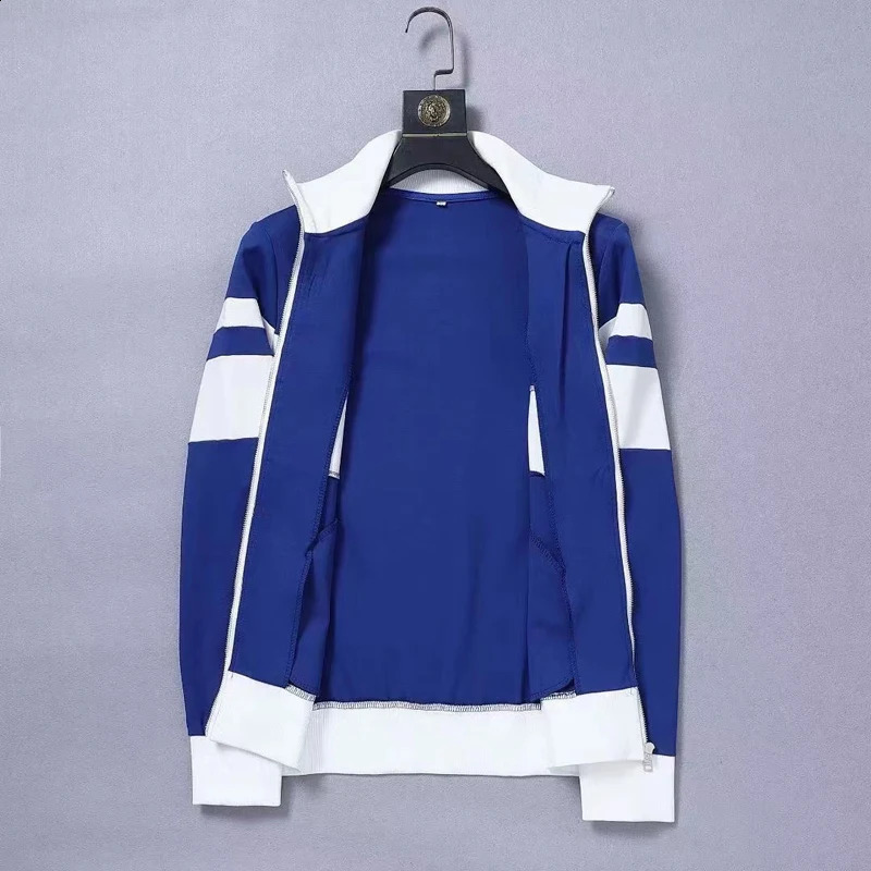 European mens and womens casual sports suit long-sleeved trousers high-end fashion two-piece suit 240821