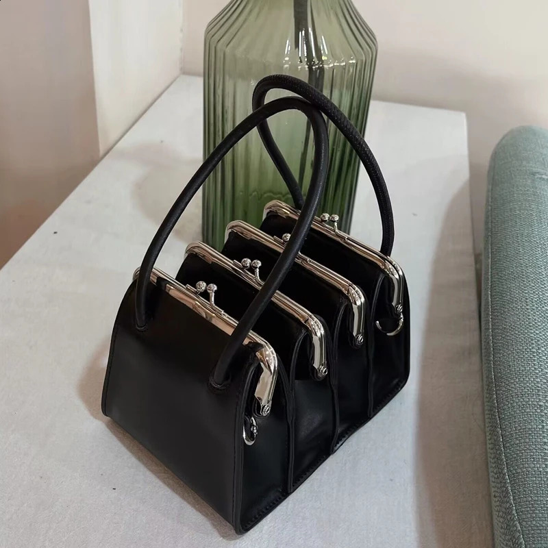 Multi-layer organ Clip Bag Purses Handbags For Women Fashion High Quality Lady Shoulder Crossbody Bags 240820