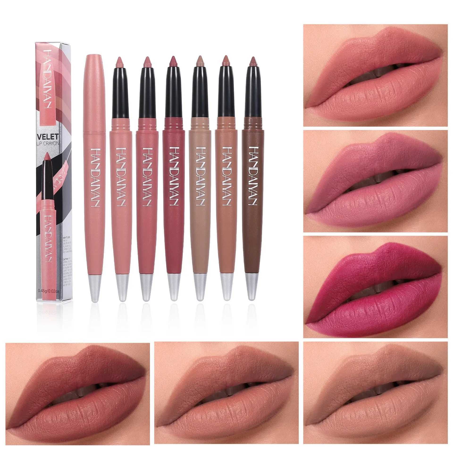 Matte Brown Lip Liner Crayon Contouring High Pigmented Lip Liner Pencil Long-lasting Waterproof Lip Shape Stick Makeup ToolXJ241209
