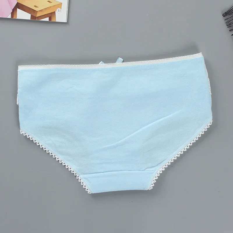 4-Pack Teenage Lace Pants Underpants Young Girl Briefs Girls Short Panties Kids Underwear 9-20Y Y240821
