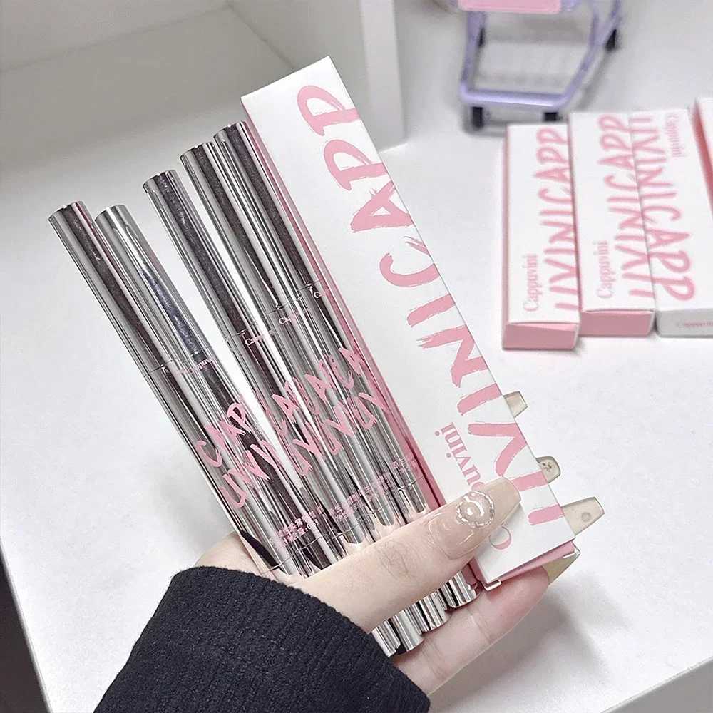 Double-end Matte Contouring Lip Liner Pen Long Last Smooth Non-stick Cup Moisturising Lipstick Pencil with Brush Beauty CosmeticXJ241209