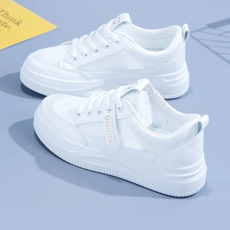 Little White Shoes Women's New Running Shoes Instagram Trendy Women's Shoes Korean Edition Female Student Leisure Sports Shoes Fashion Board