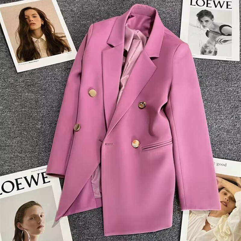 Orange jacket for women spring and autumn 2024, new Korean style high-end style, trendy suit in 22 colors