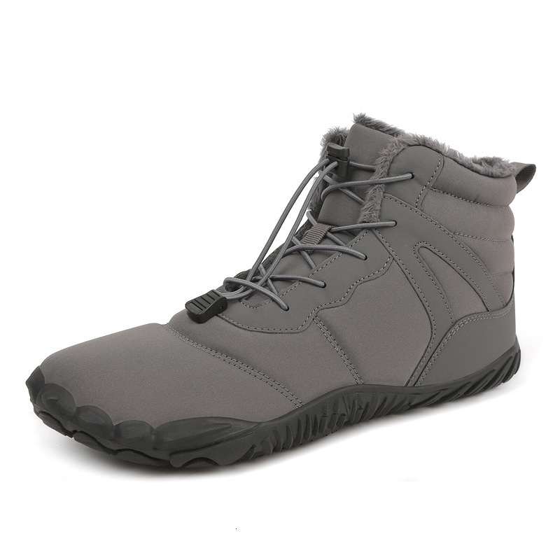 Ddmysports Outdoor Snow Boots For Men Winter New Style Anti Slip Waterproof Velvet Warm Cotton Shoes Women S Thick Soled Barefoot Five Finger OUTDOOR
