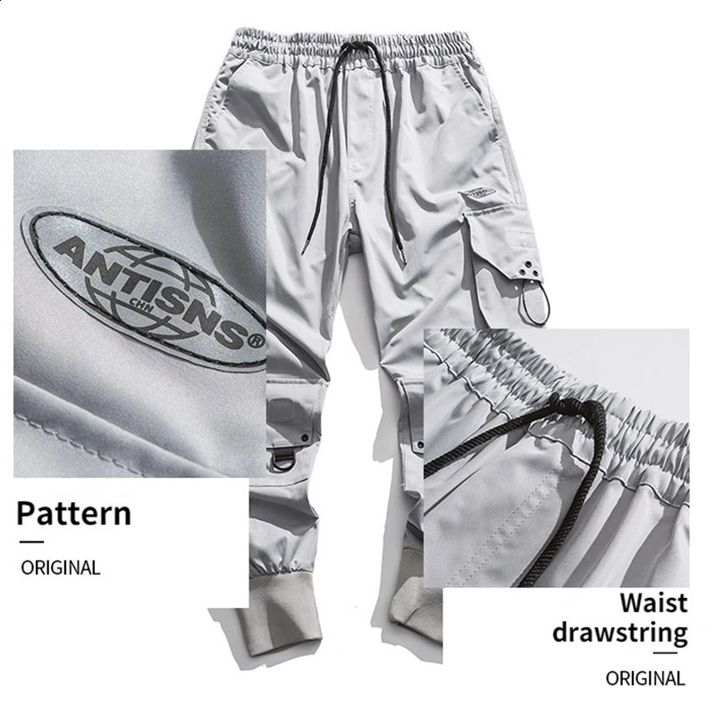 Home>Products>Black Cargo Pants>Mens Jogger Hip Hop Technical Clothing Hippie Pants Mens Street Plus Size Pocket w240824