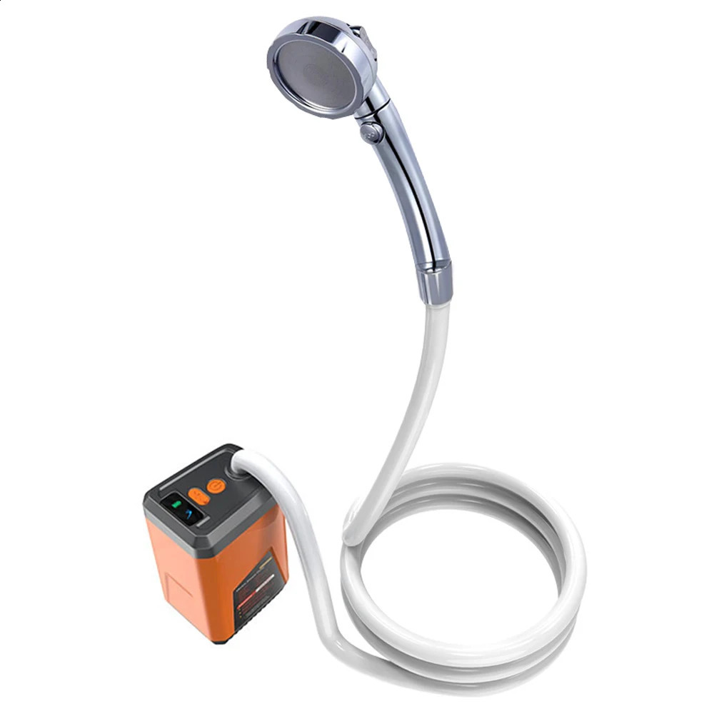 Outdoor Electric Shower Pump Portable Camping Rechargeable Battery Powered Waterproof for Beach Pet Watering 240820