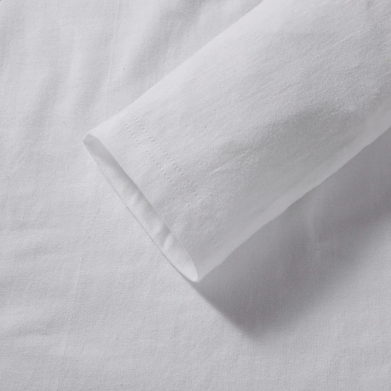 Free Ship TShirts Men Women Cotton Plain Tees Long Sleeve Solid Basic Tshirts Male Female Slim Fit Tee Shirt Boy Girl Plus Size 250113