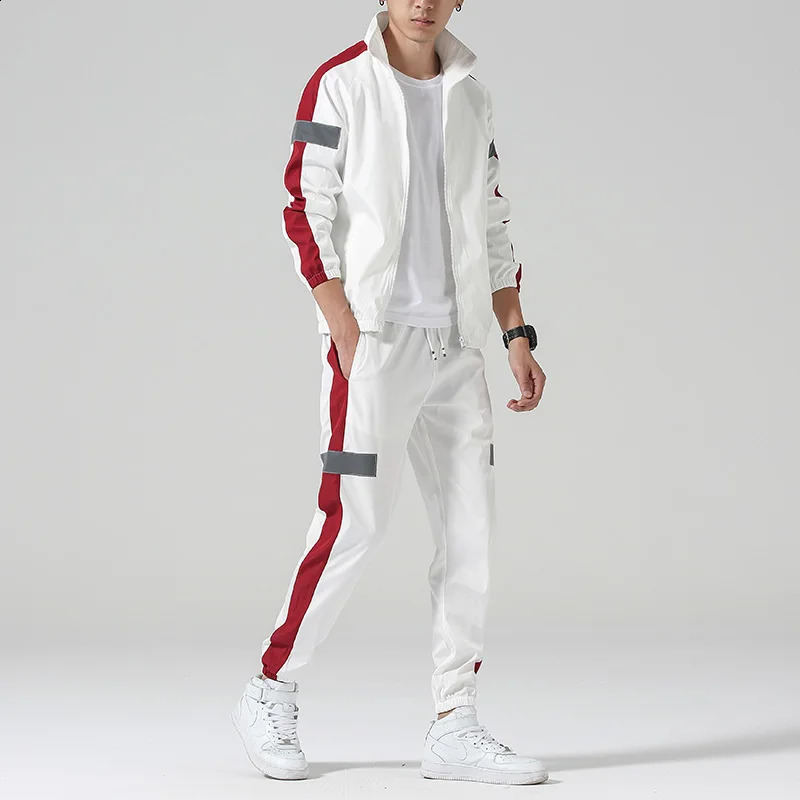 2Pcs Men Tracksuit Hoodie Tops Joggers Pants Tracksuit Set Male Running Jogging Sportswear Hooded Pants Mens Sweat Suit 240821
