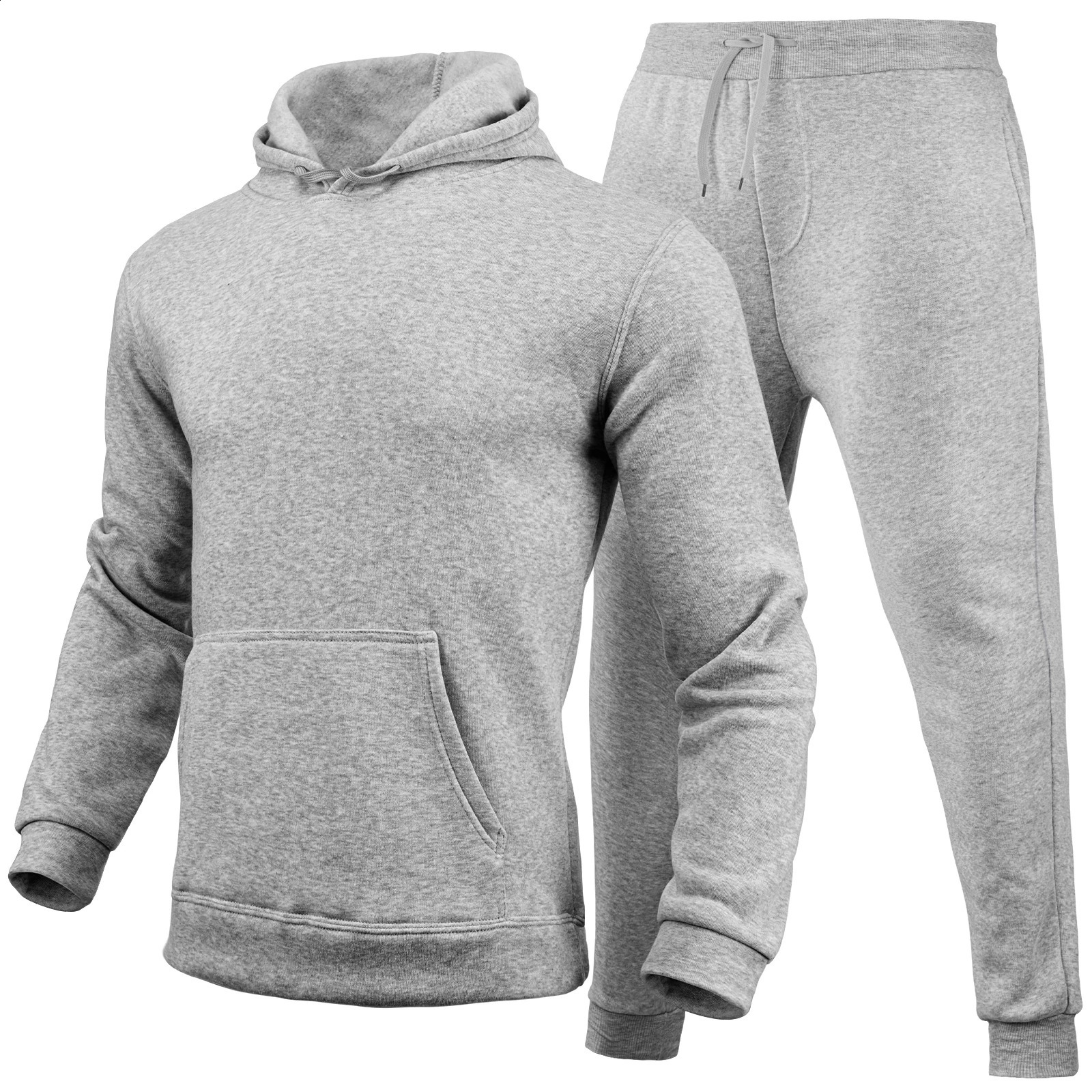 Mens Hooded Sweatshirts and Men Pants Casual Mens Tracksuit Sportswear Autumn Winter Men Suit Mens Clothing Leisure Sets Male 240821