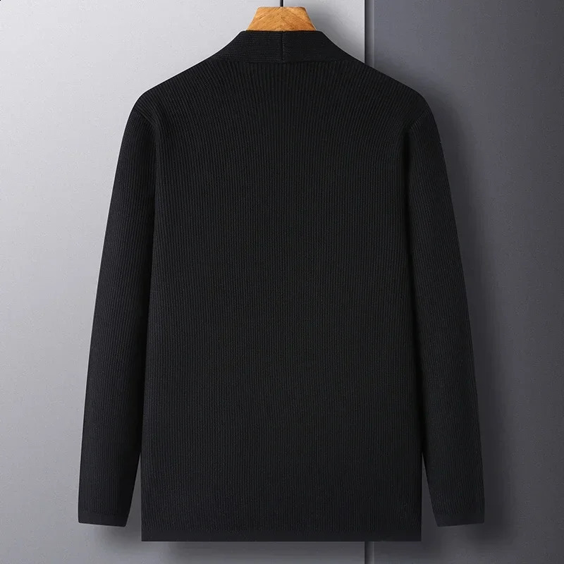 High Quality Mens Knitted Cardigan Buttonless Casual Comfortable and Versatile Suits Man Clothes Coats Jacket 240821