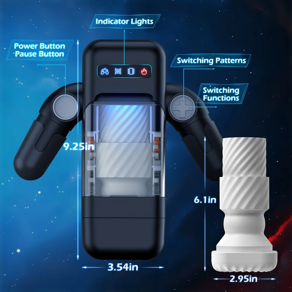 Kushor Robot Automatic Male Masturbator Phone Holder Heating Vibration Blowjob Machine Vagina Masturbation for Men Sex Toys 18 250410